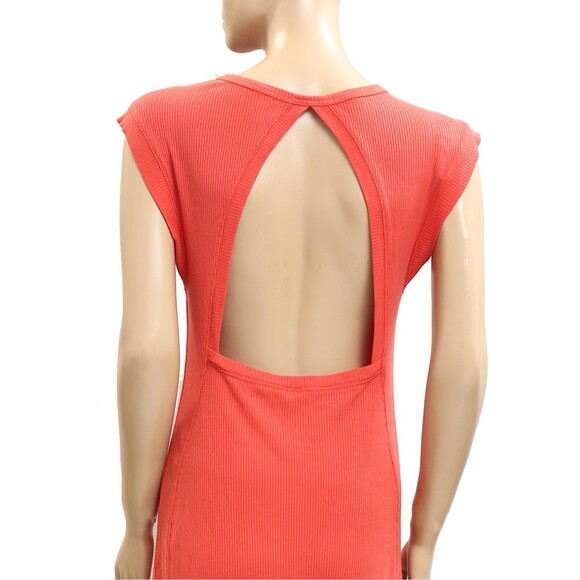 Daily Practice by Anthropologie Highline Short-Sleeve Maxi Dress Red M 282983 - Picture 6 of 7